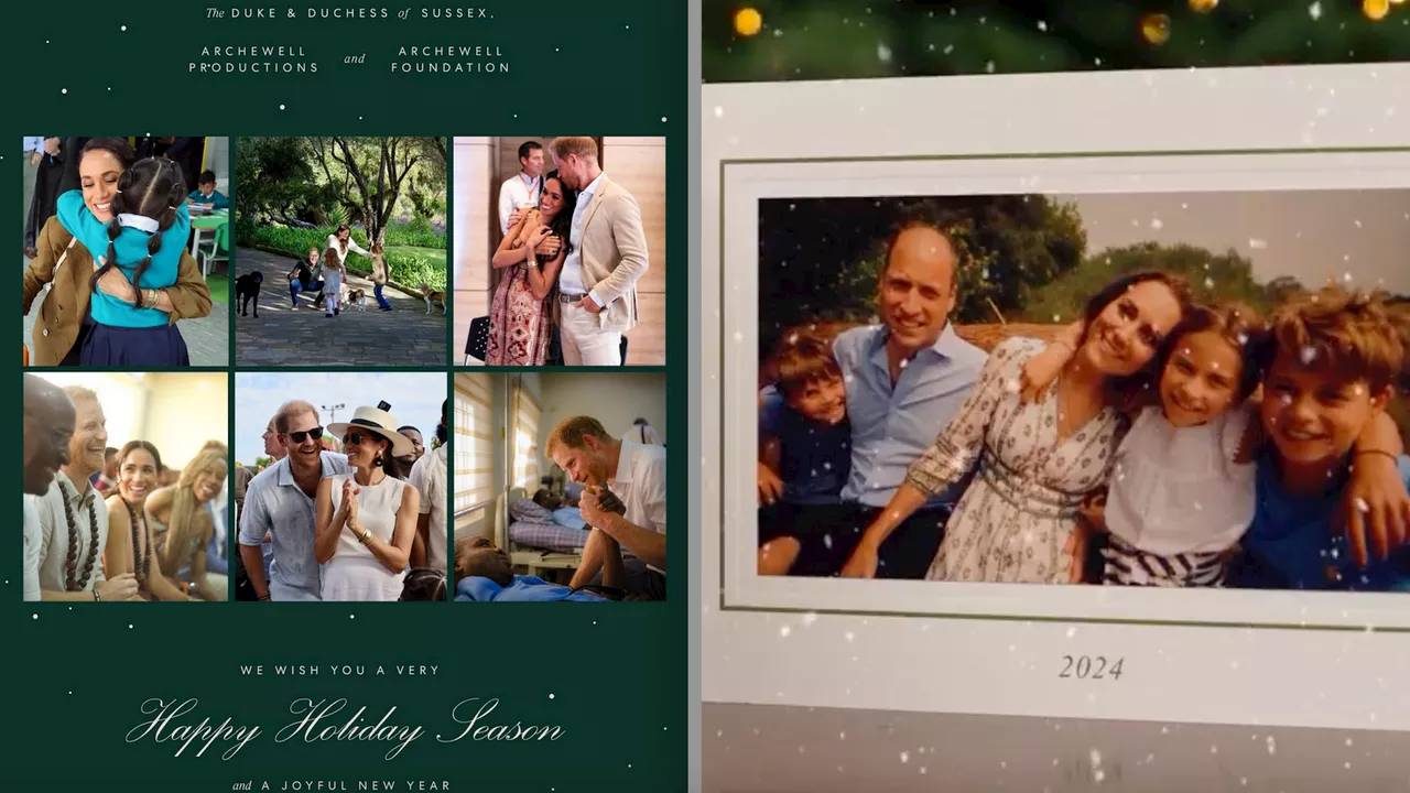 Diverse Christmas Card: William e Kate vs Harry e Meghan