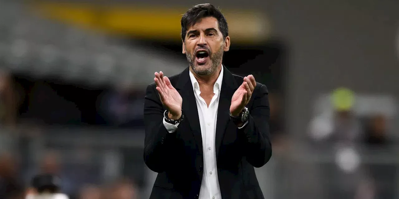 Milan op punt staat Paulo Fonseca te ontslaan