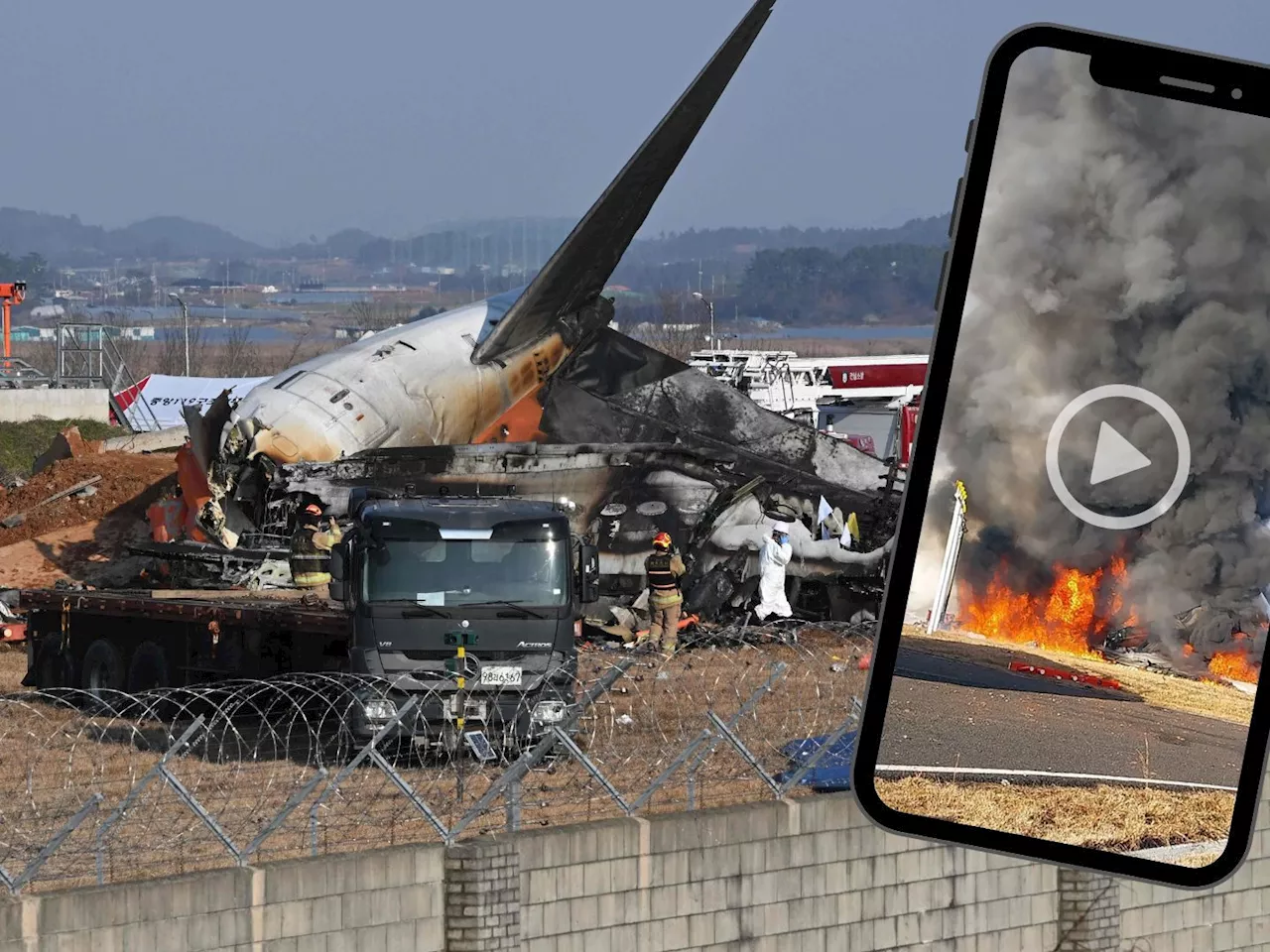 Flugzeugabsturz in Südkorea: Mindestens 120 Tote