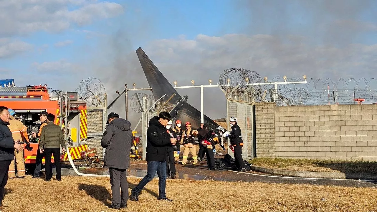 Flugzeugabsturz in Südkorea: Tote bei Unfall am Flughafen Muan