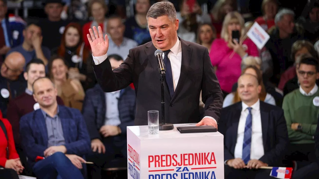 Kroatiens Präsident Milanovic erreicht keine Mehrheit in der ersten Runde