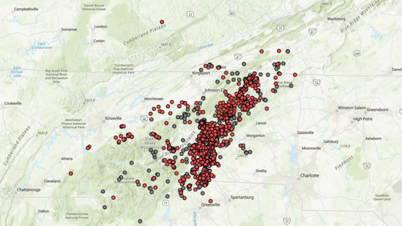 USGS reports number of landslides caused by Hurricane Helene surpasses 2,000