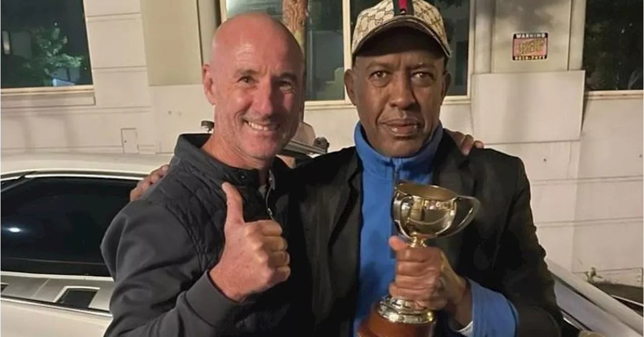 Sydney taxi driver finds three Melbourne Cup trophies in the back of his cab