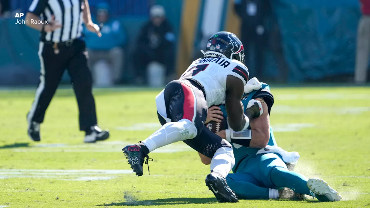 Texans' Azeez Al-Shaair suspended 3 games for hit on Jaguars quarterback that led to concussion