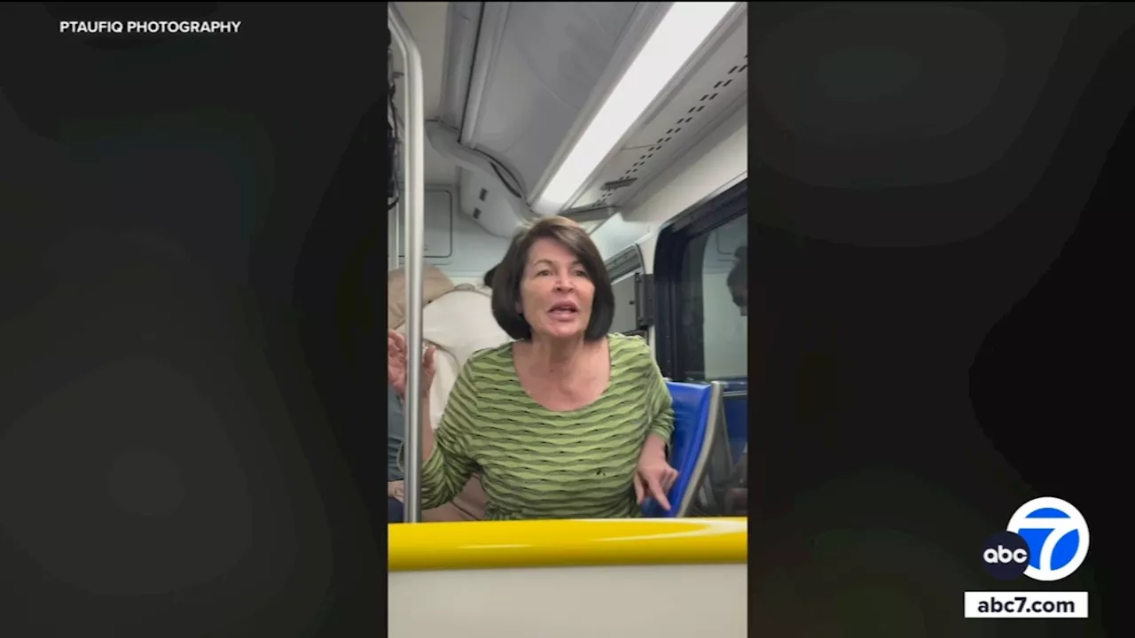 Caught on video: Woman hurls racist insults toward family on shuttle bus at LAX