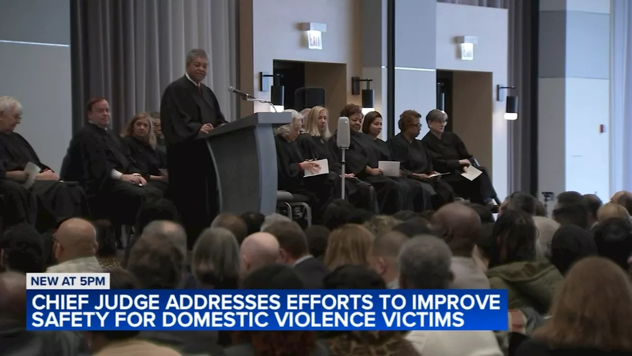 Cook County chief judge speaking out on domestic violence cases as 40 new judges sworn in