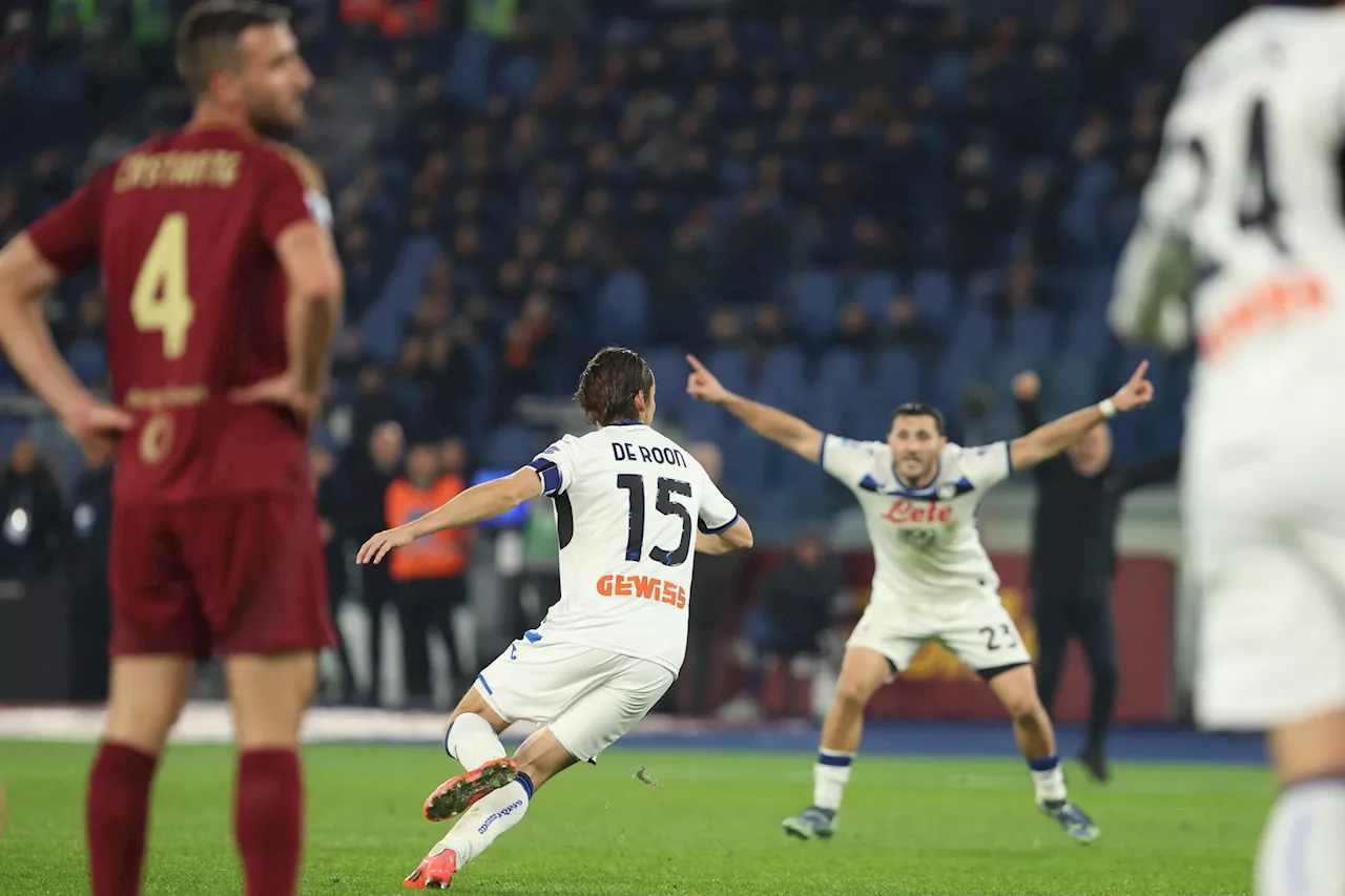 Roma-Atalanta 0-2, Gasperini insegue il Napoli e Ranieri in zona retrocessione