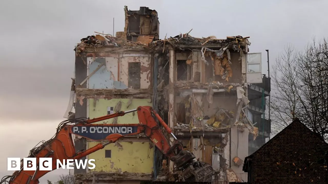 Demol filled with chaos after fire, now faces demolition