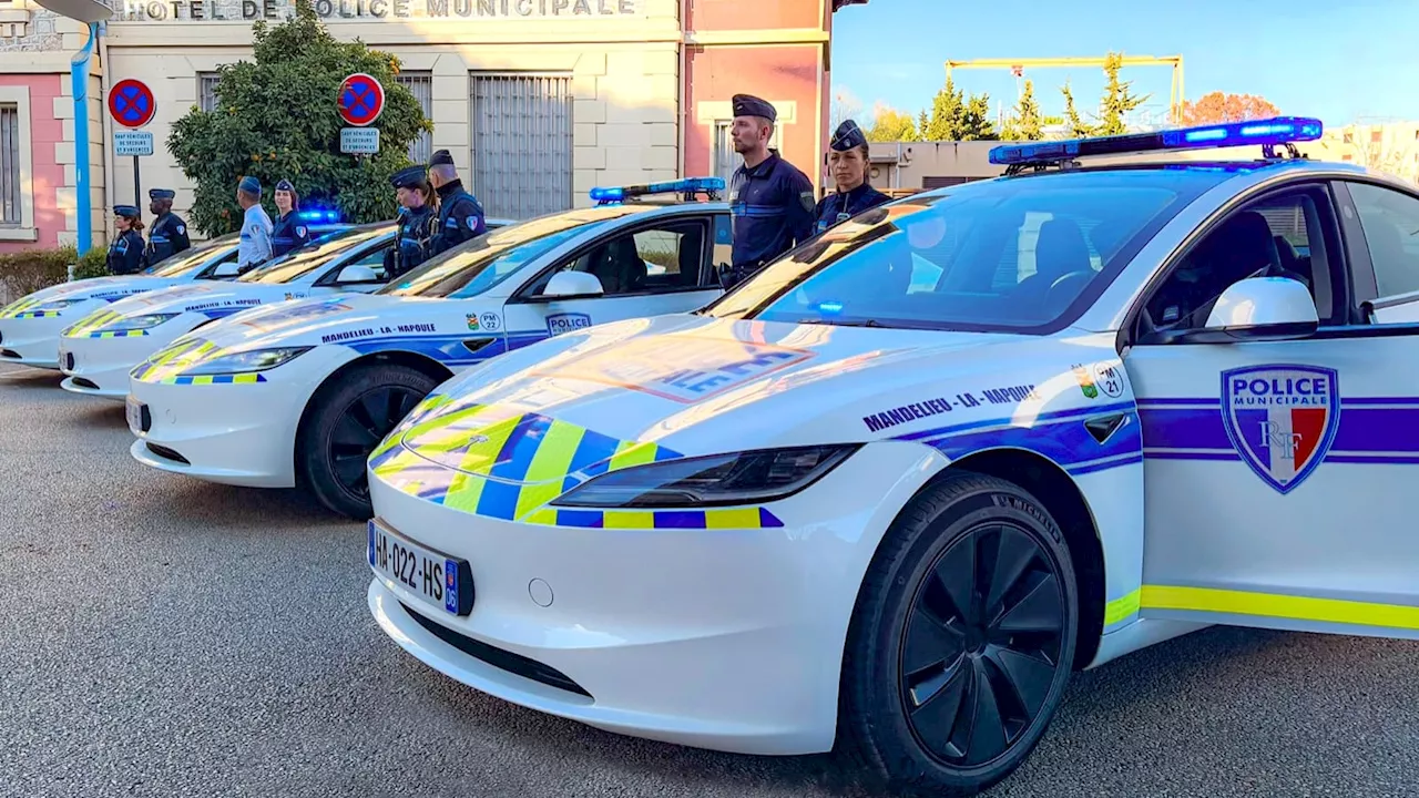 Mandelieu-la-Napoule: les policiers municipaux roulent désormais en Tesla, une première en France