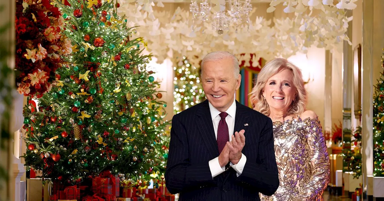 Joe & Jill Biden begrüßen den Weihnachtszauber im Weißen Haus