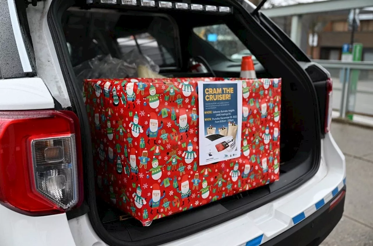 Burnaby RCMP Invites Public to Cram the Cruiser for Neighbourhood House Food Drive