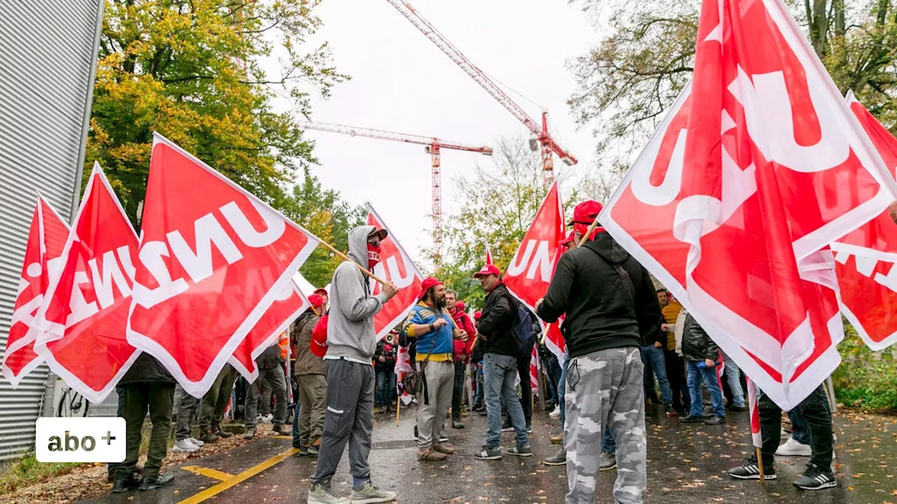 Unia legte grösste Aargauer Baustelle beim Kantonsspital lahm – nun standen zwei Gewerkschafter vor Gericht