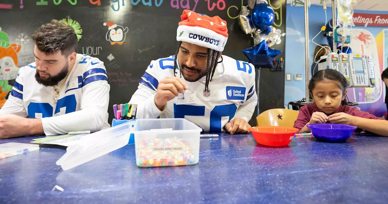 Cowboys spread joy with annual visit to children's hospitals