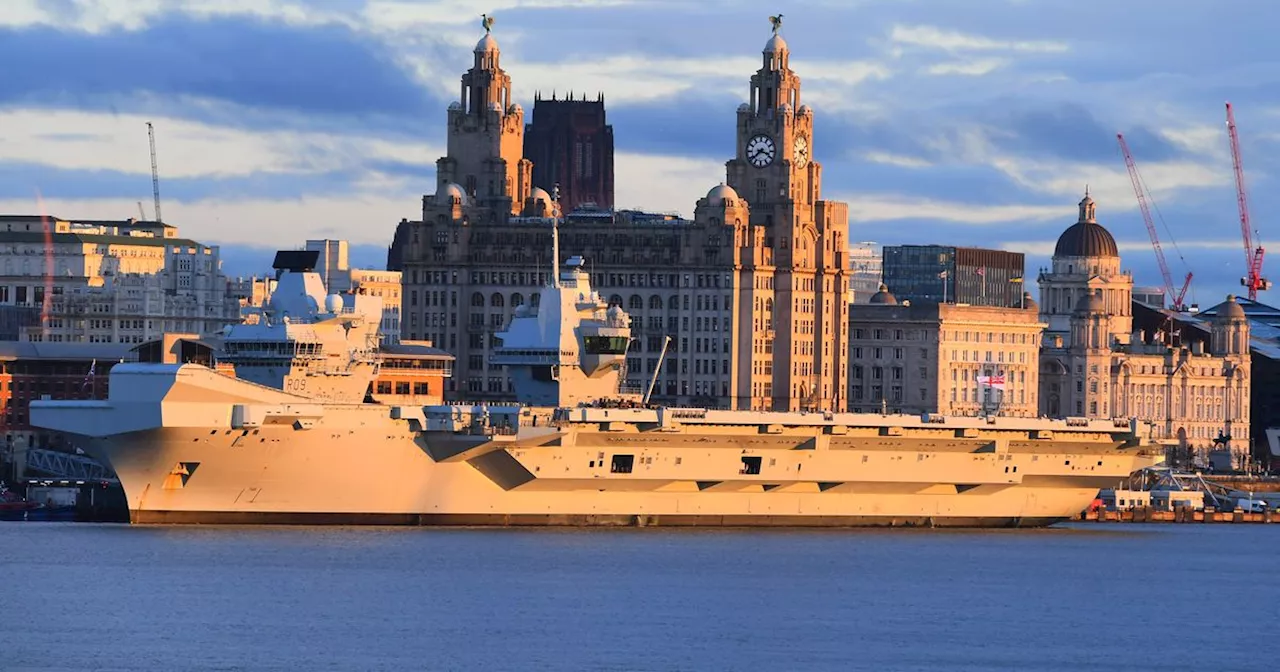 15 photos as HMS Prince of Wales dominates Liverpool skyline