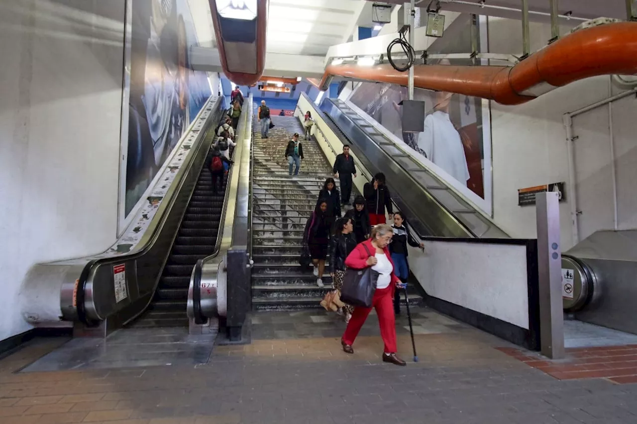 Reanudan servicio de escaleras eléctricas en estación Polanco de Línea 7 del Metro; van por rehabilitación de 120, asegura Clara Brugada