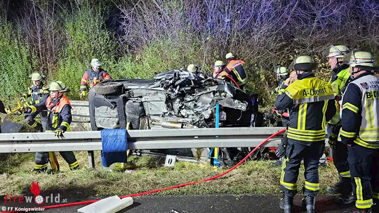 D: E-Call-System rettet Frau bei Verkehrsunfall bei Königswinter auf A 3 das Leben