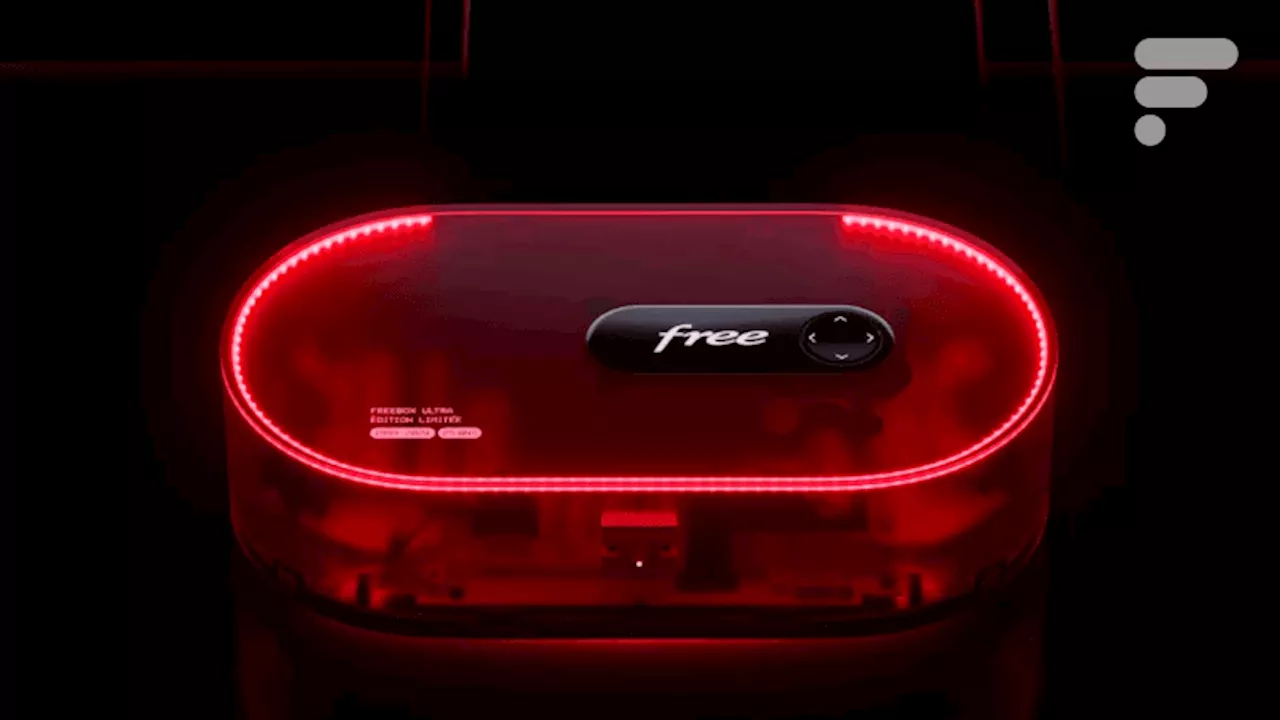 Voici la nouveauté de Free : une Freebox Ultra Édition Limitée transparente et RGB