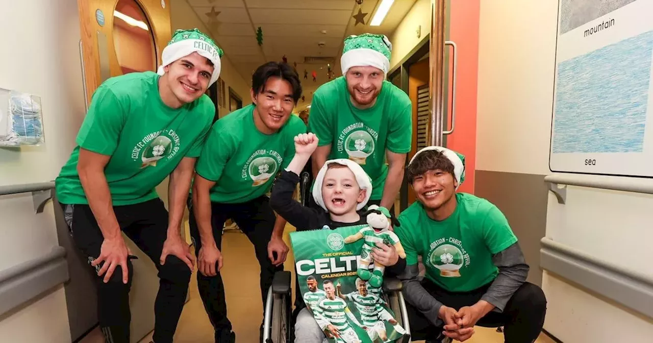 Celtic players' 'humble experience' as they make annual Christmas visit to Glasgow Children's Hospital