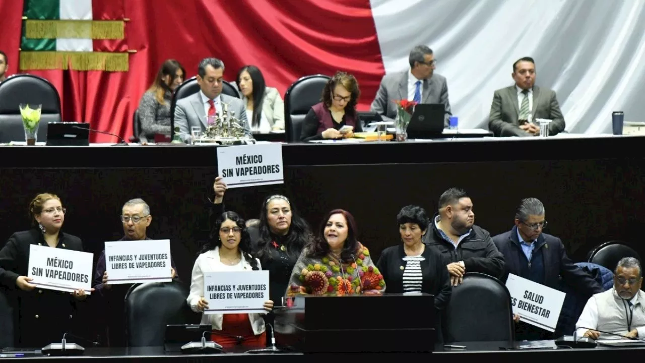 Cámara de Diputados aprueba reforma constitucional para prohibir vapeadores y cigarros electrónicos