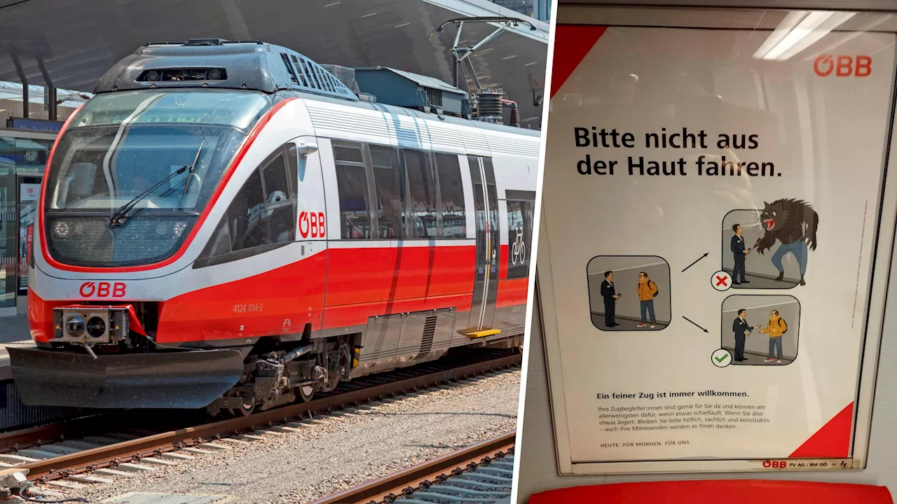 'Höflich bleiben' – ÖBB kämpfen gegen rabiate Fahrgäste