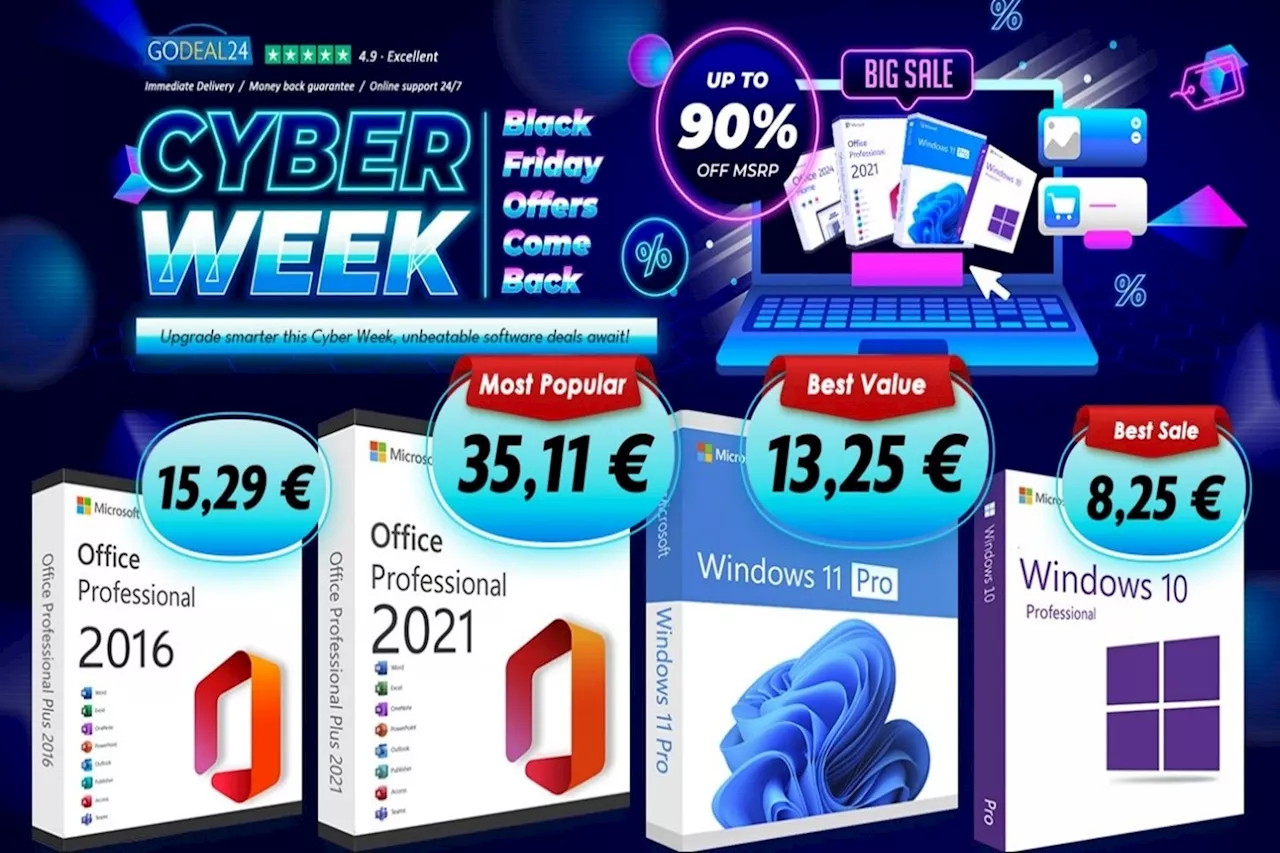 Windows 11 Pro et Microsoft Office sont à prix cassés pour la Cyber Week chez Godeal24 🔥