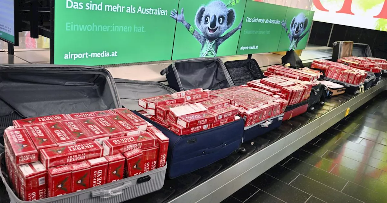 170.000 Zigaretten und 6.276 Potenzpillen am Flughafen Wien gefunden