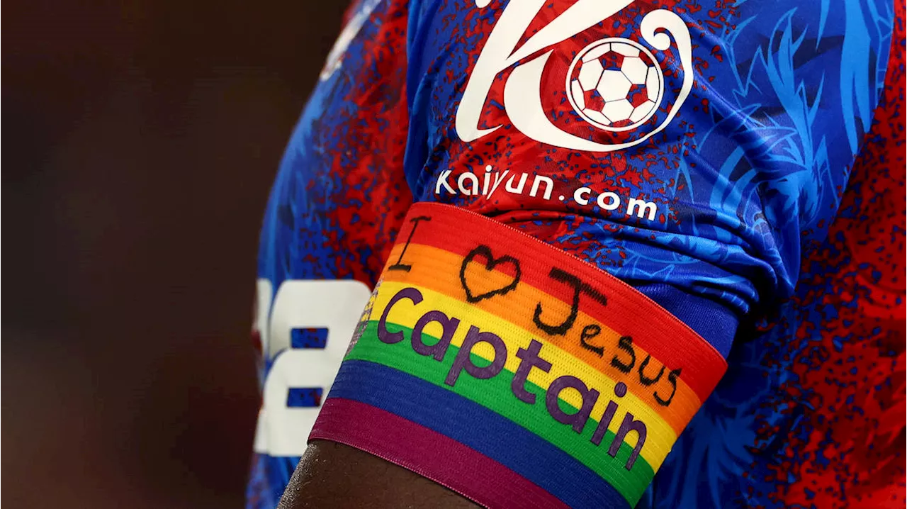 England defender warned by FA for writing 'I Love Jesus' on rainbow armband