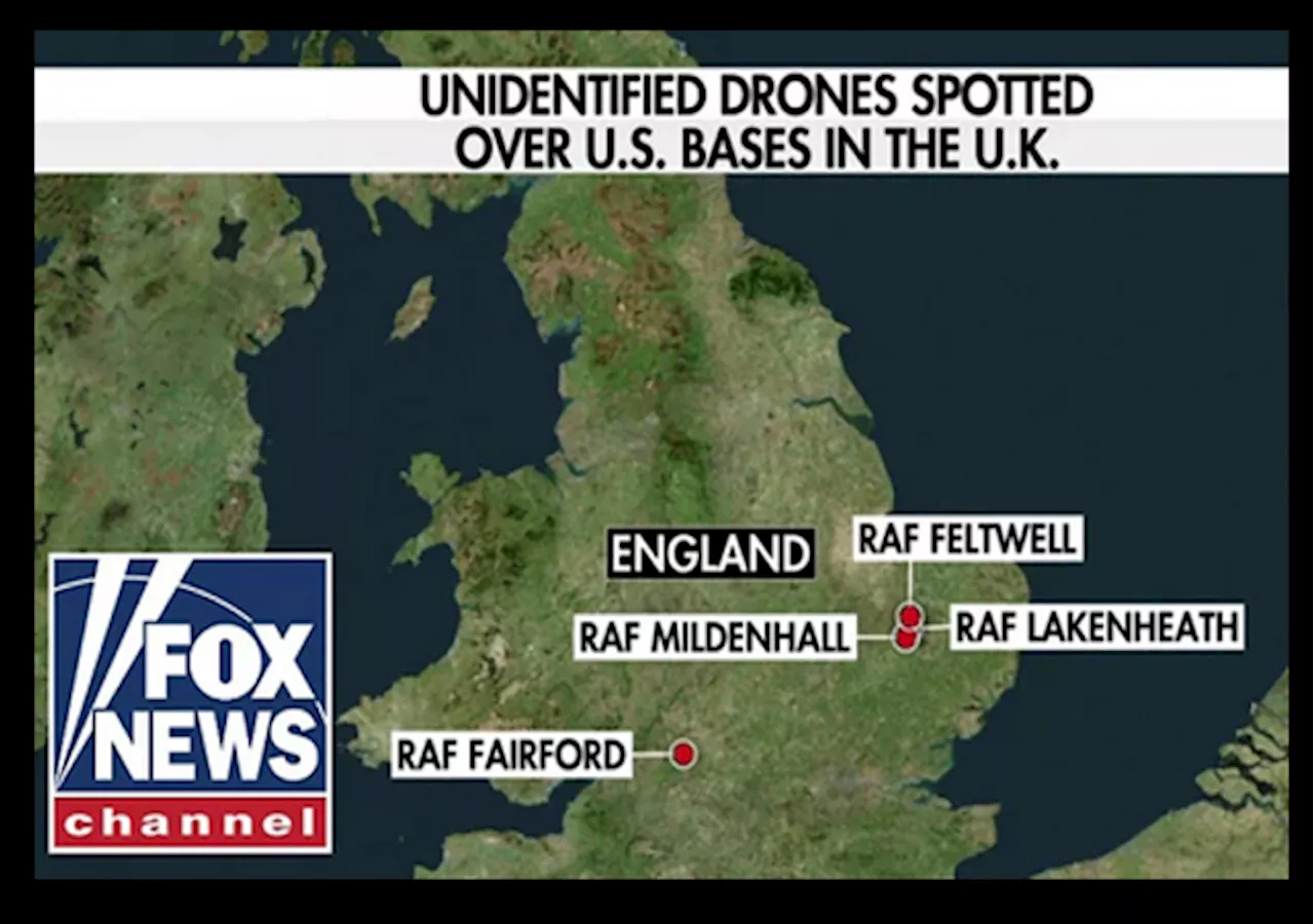 Criminal Investigation Starts After Drones Swarm Over U.S. Air Bases in UK