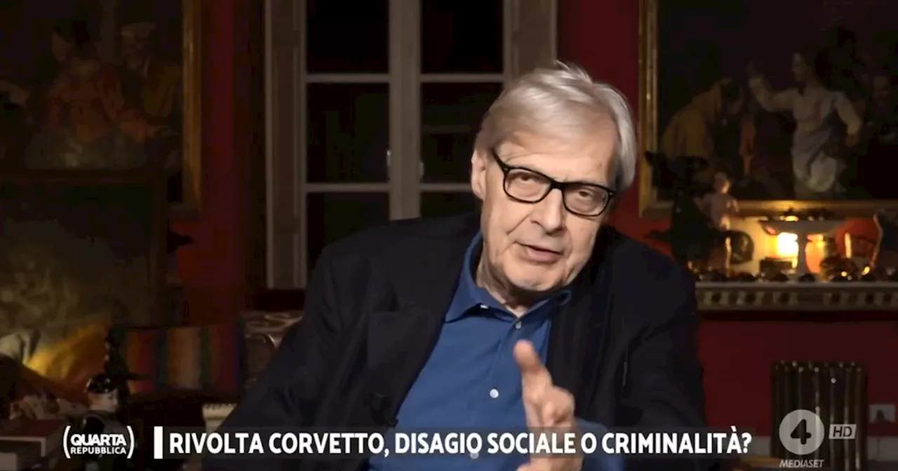 Sgarbi contro gli immigrati del Corvetto: &#034;Non sono consapevoli di stare in Occidente&#034;