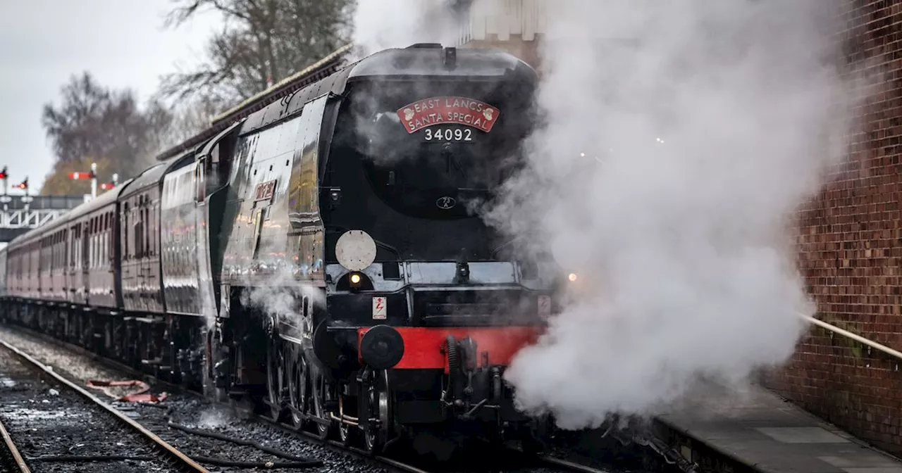 We hopped on board the Santa Special steam train at East Lancashire Railway