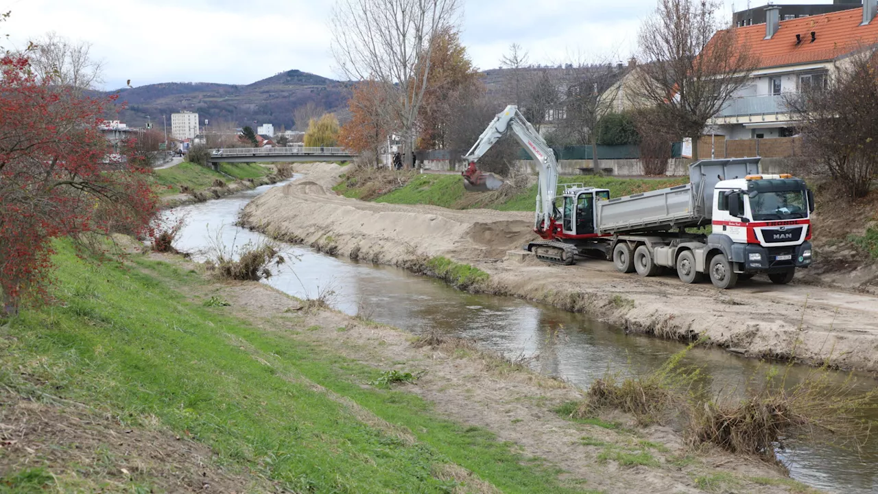 Krems: 15.000 Kubikmeter Material nach Hochwasser abtransportiert