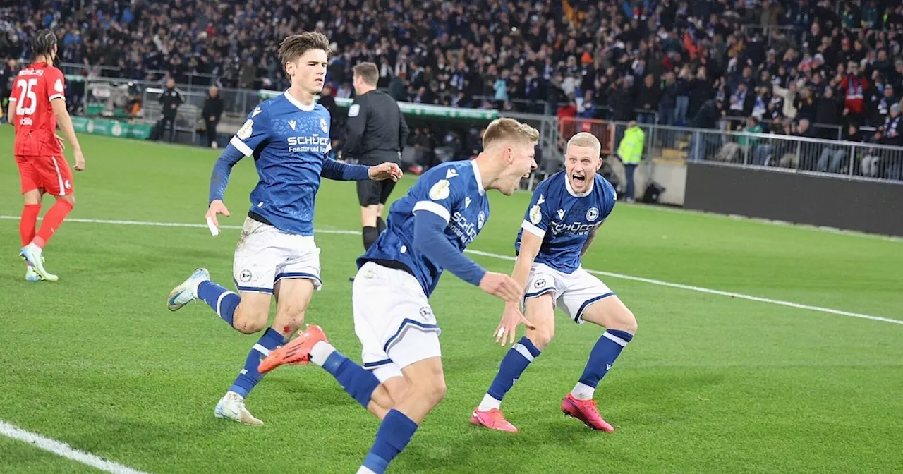 Erneute Sensation: Arminia steht nach 3:1 gegen Freiburg im Pokal-Viertelfinale