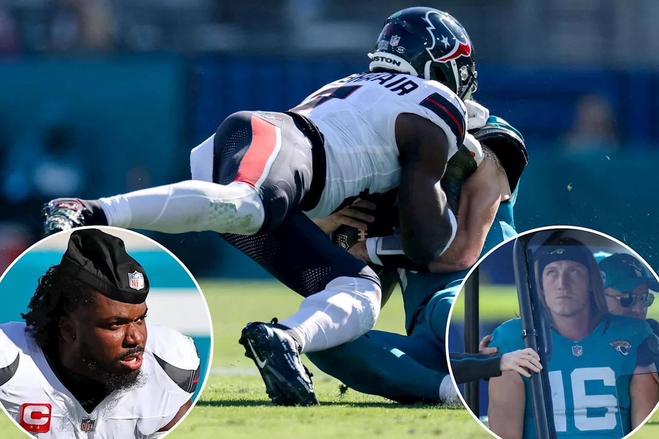 Texans' Azeez Al-Shaair speaks out after frightening Trevor Lawrence hit