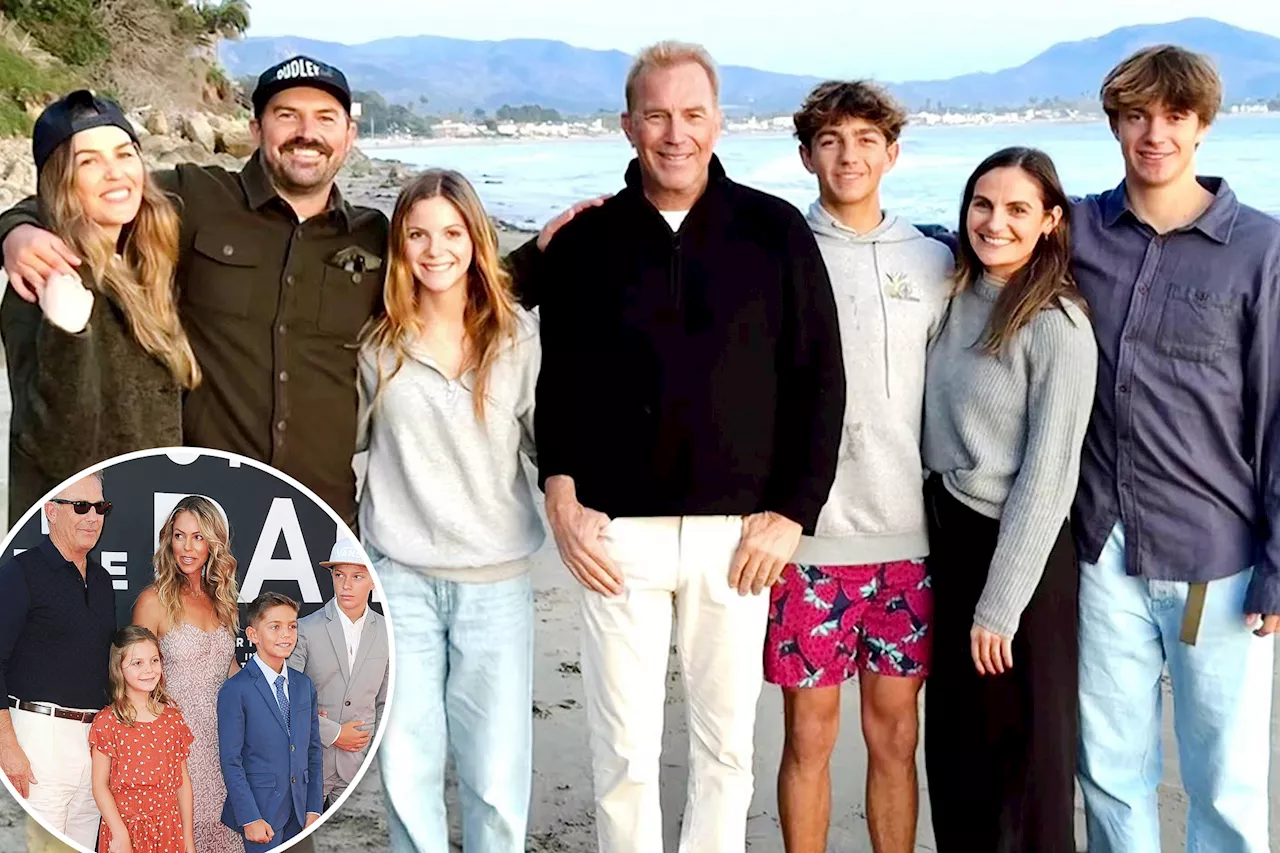 Kevin Costner shares rare photo with 6 of his kids during Thanksgiving celebration: 'Special memories'