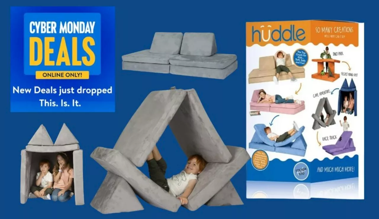 Save more than $100 on this viral Huddle Kids Play Foam Couch during Walmart’s Cyber Monday Deals