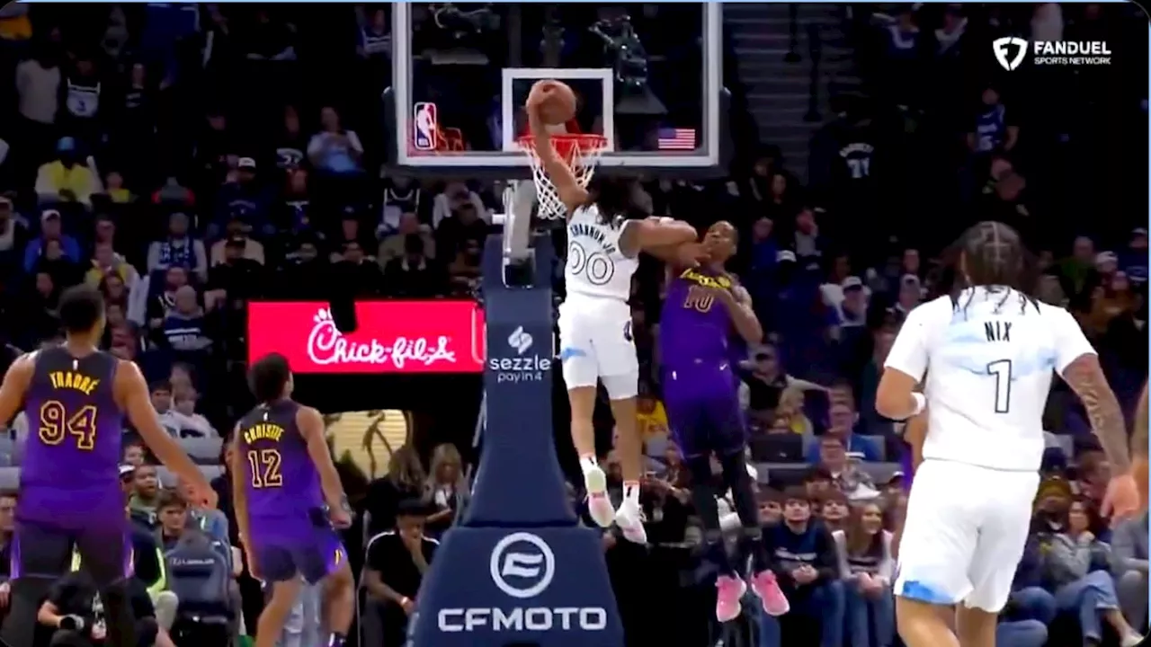 Timberwolves' Terrence Shannon Jr.'s Big Dunk vs. Lakers Had Anthony Edwards Fired Up