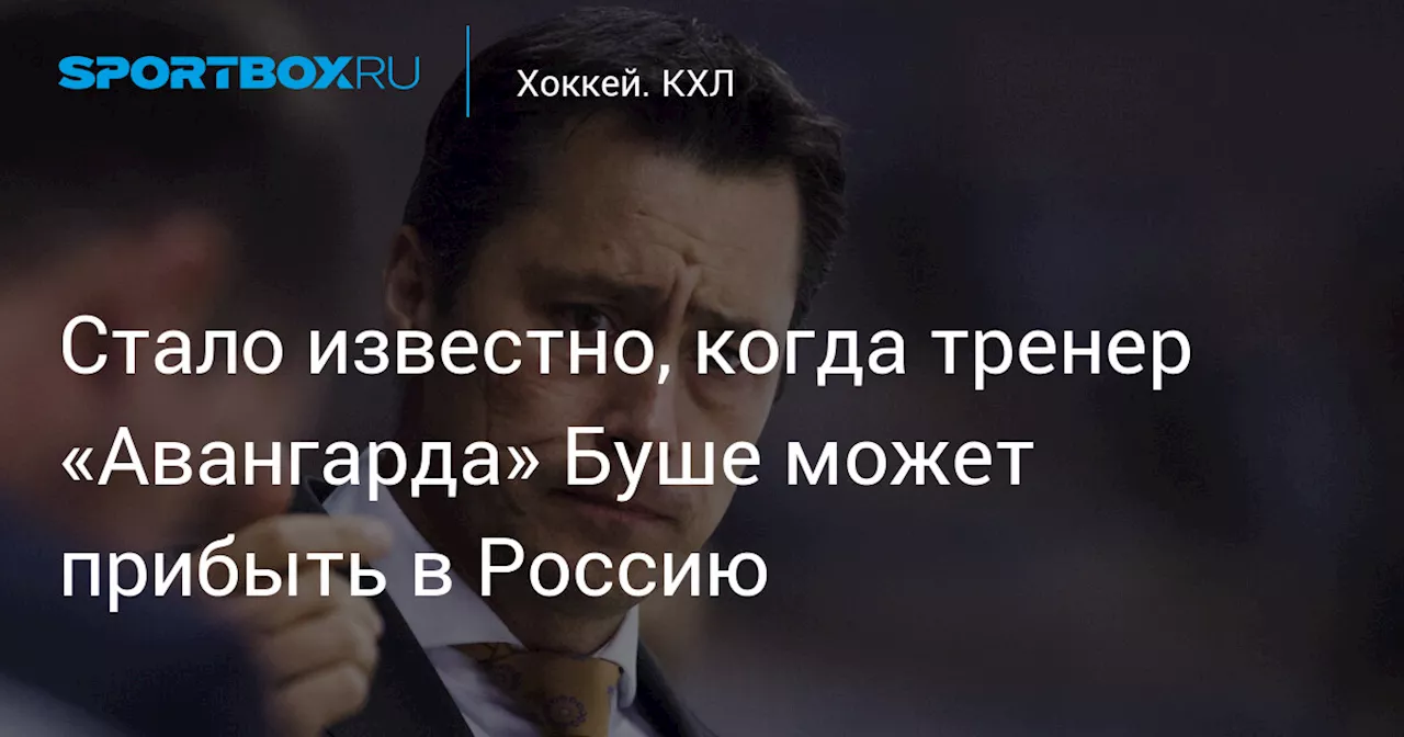 Стало известно, когда тренер «Авангарда» Буше может прибыть в Россию