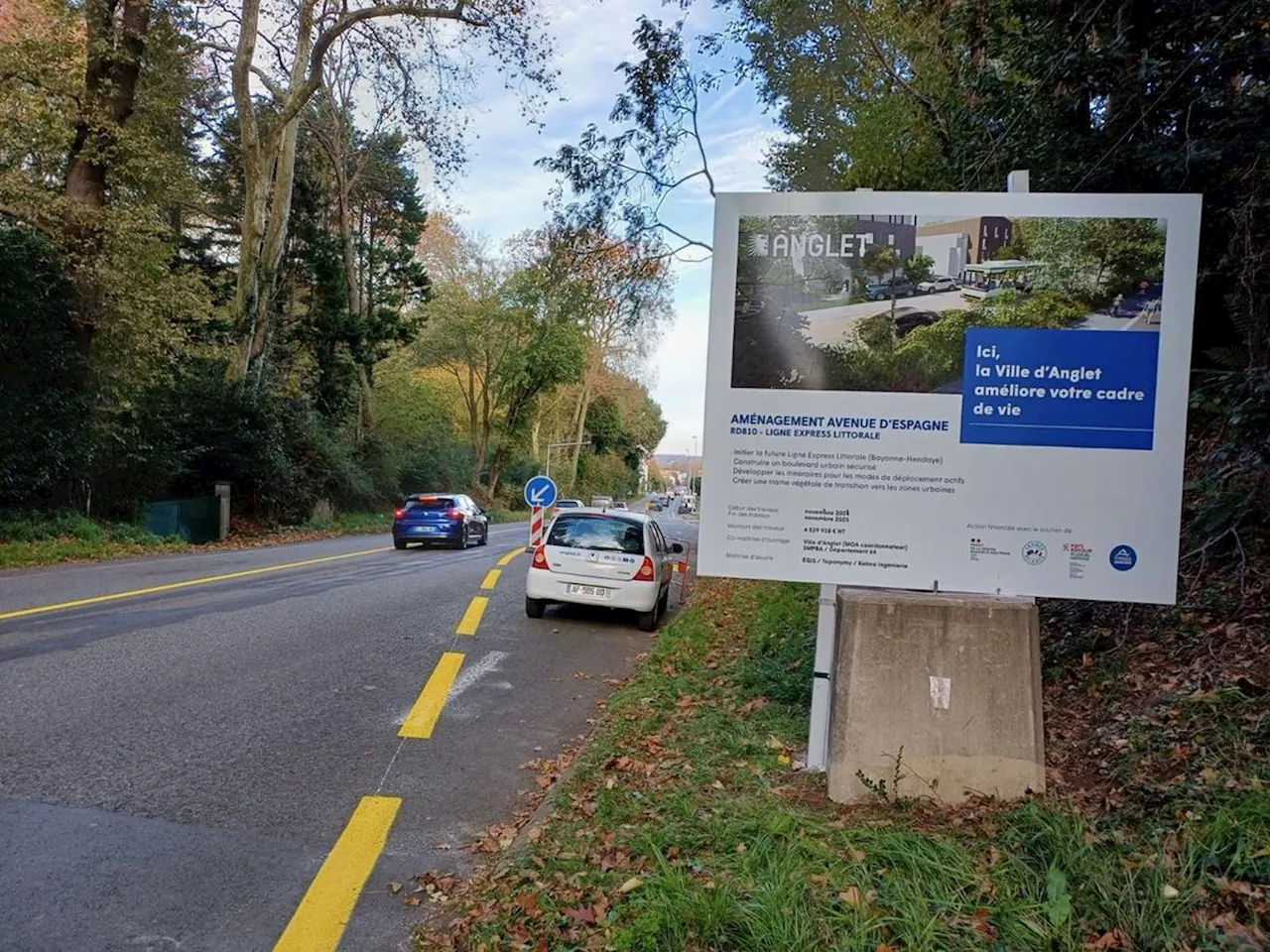 Anglet : l’avenue d’Espagne en pleine mutation pour devenir un véritable boulevard urbain