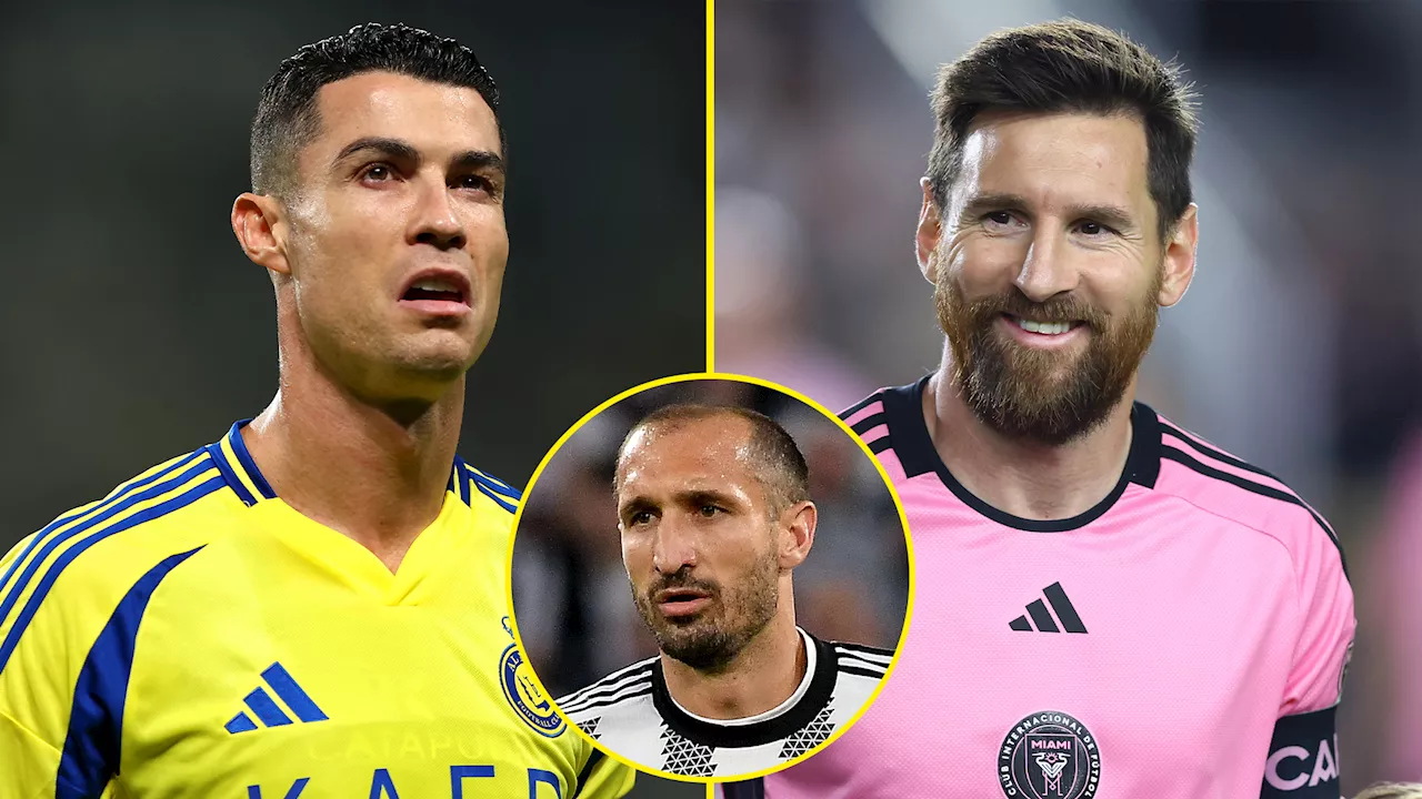 Chiellini Prefers Ronaldo Over Messi as Final Teammate