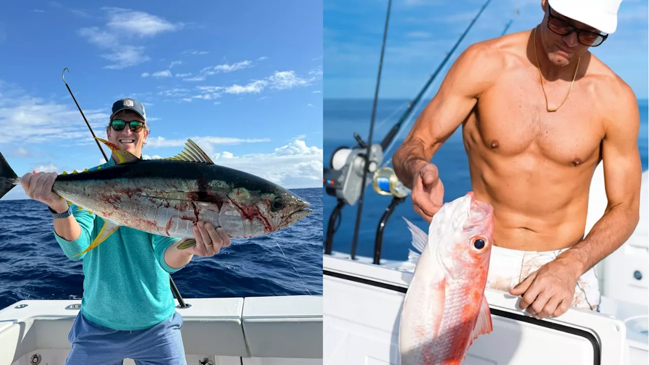 Tom Brady and Eli Manning exchange jabs over shirtless photo of Brady fishing...