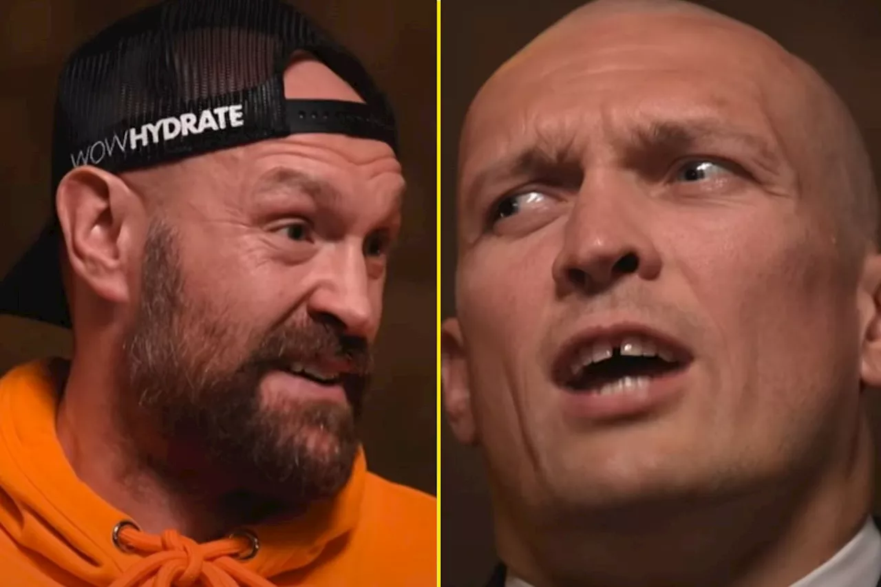 Tyson Fury issues Oleksandr Usyk fiery X-rated warning during tense face-off as he reveals his game plan...