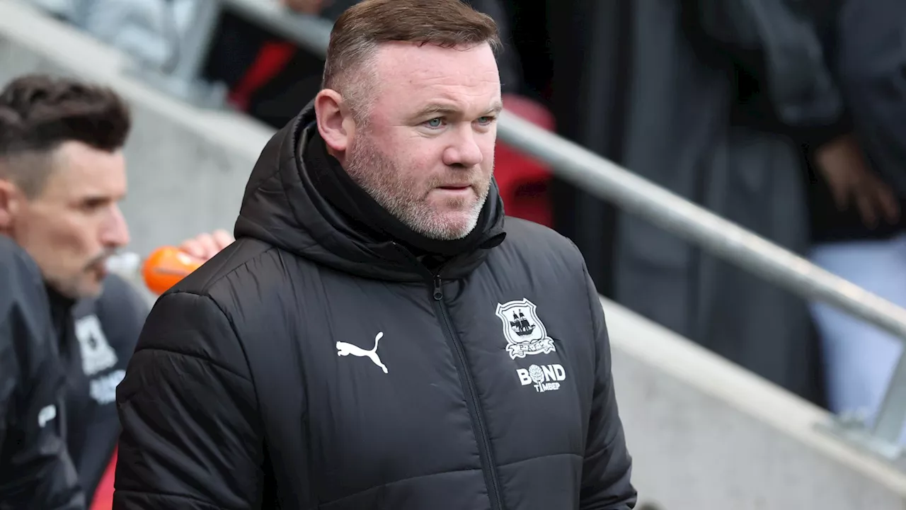 Wayne Rooney under pressure as Plymouth boss ahead of crunch Championship games...