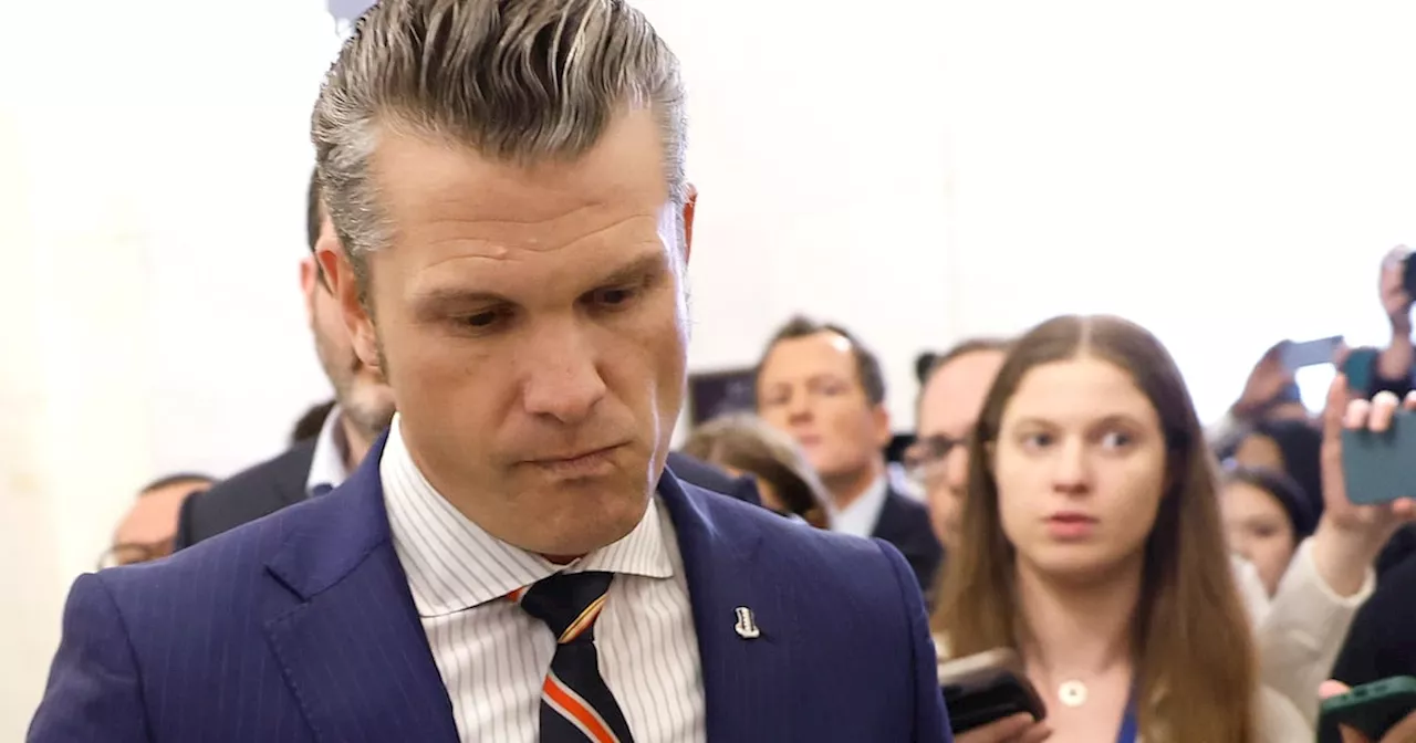 Pete Hegseth Faces Reporters on Capitol Hill Asking if He’s a Drunk