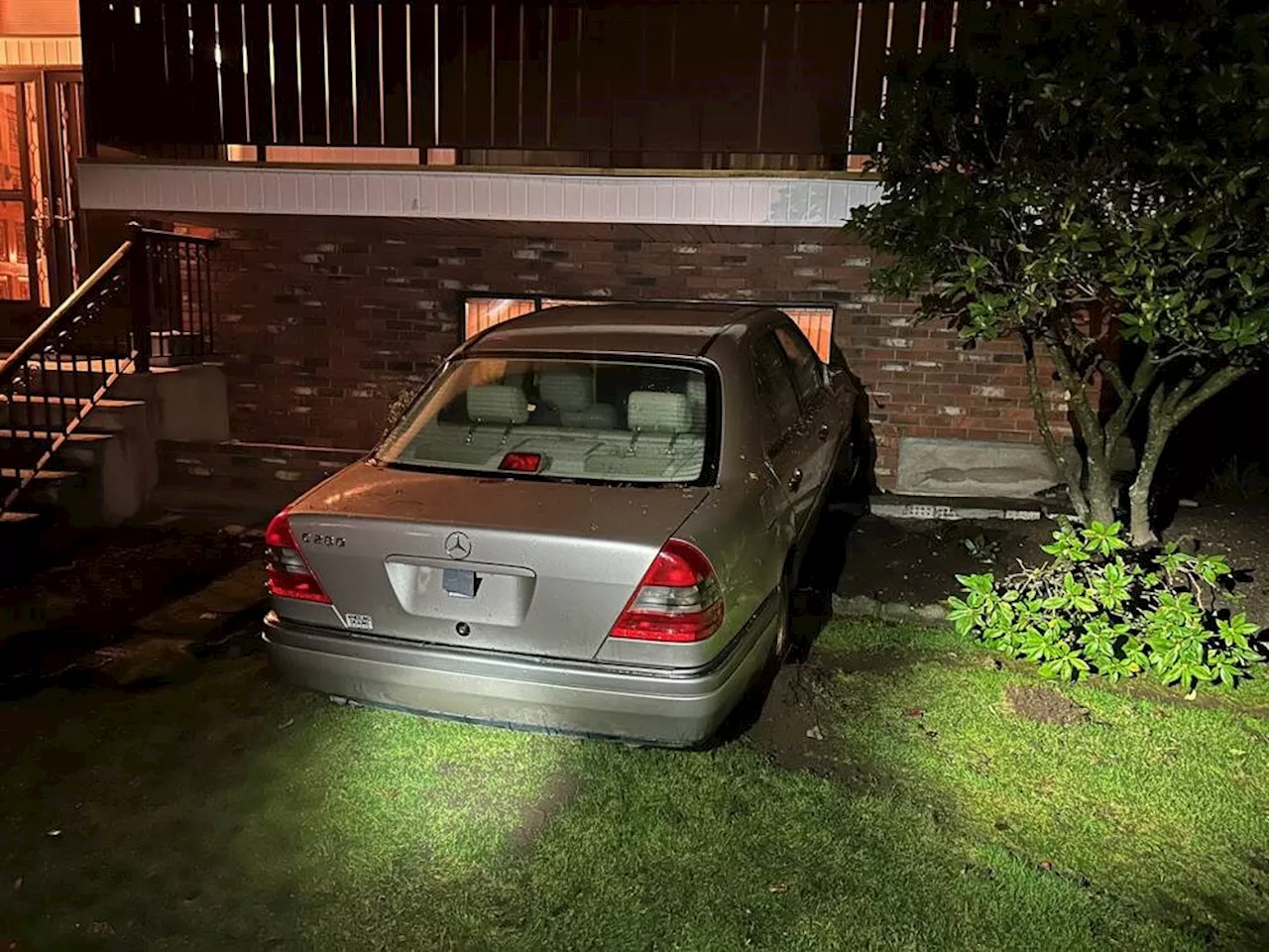 Driver Flees After Crashing Into House While Doing 'Donuts'