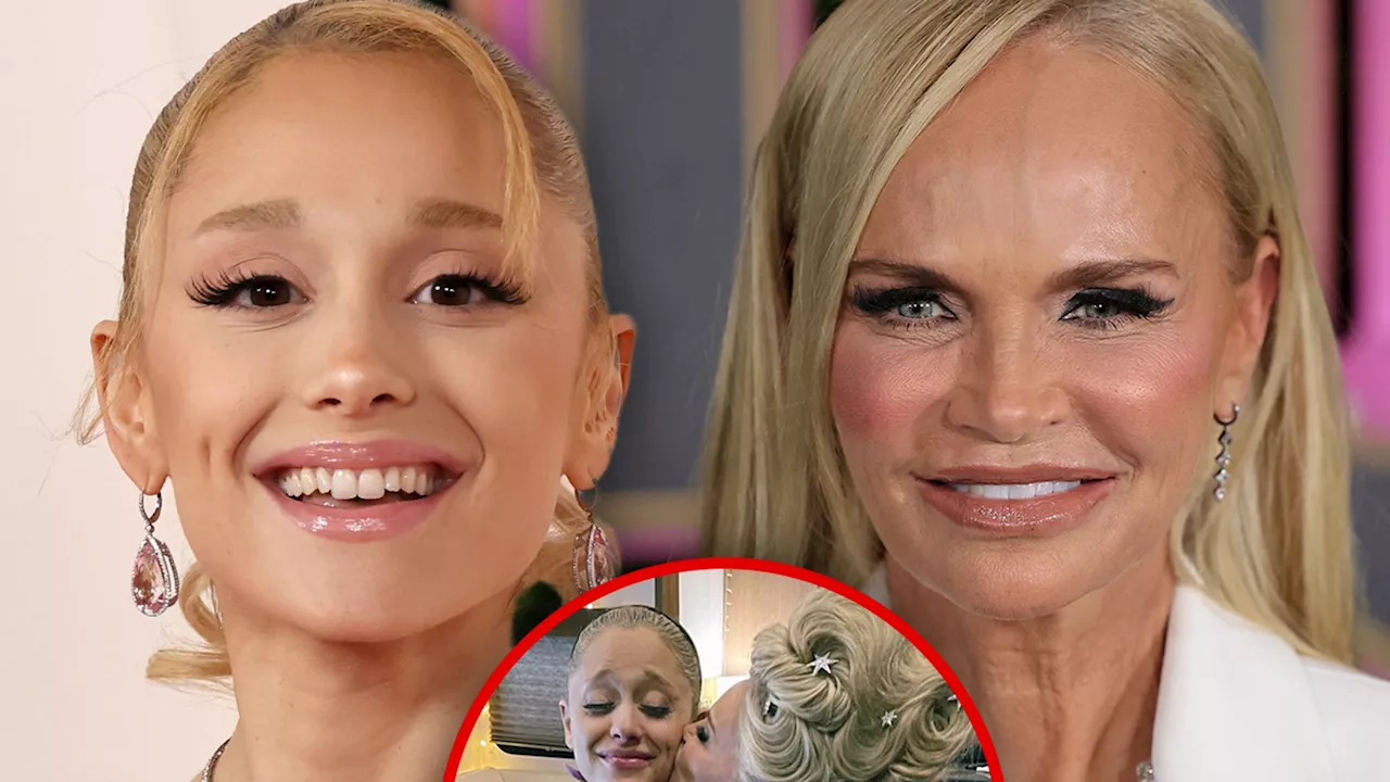 Kristin Chenoweth Gifted Ariana Grande Matching Glinda Jacket on 'Wicked' Set