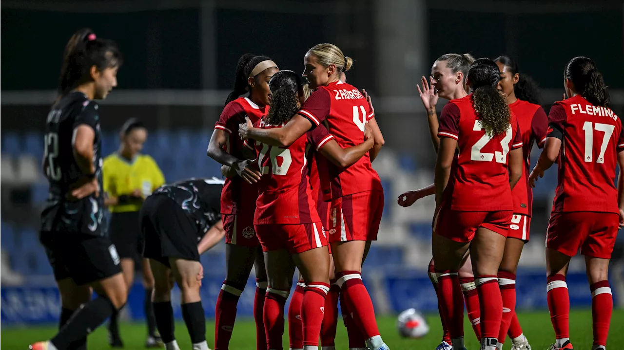 Canadian women wrap up eventful year with lopsided win over South Korea