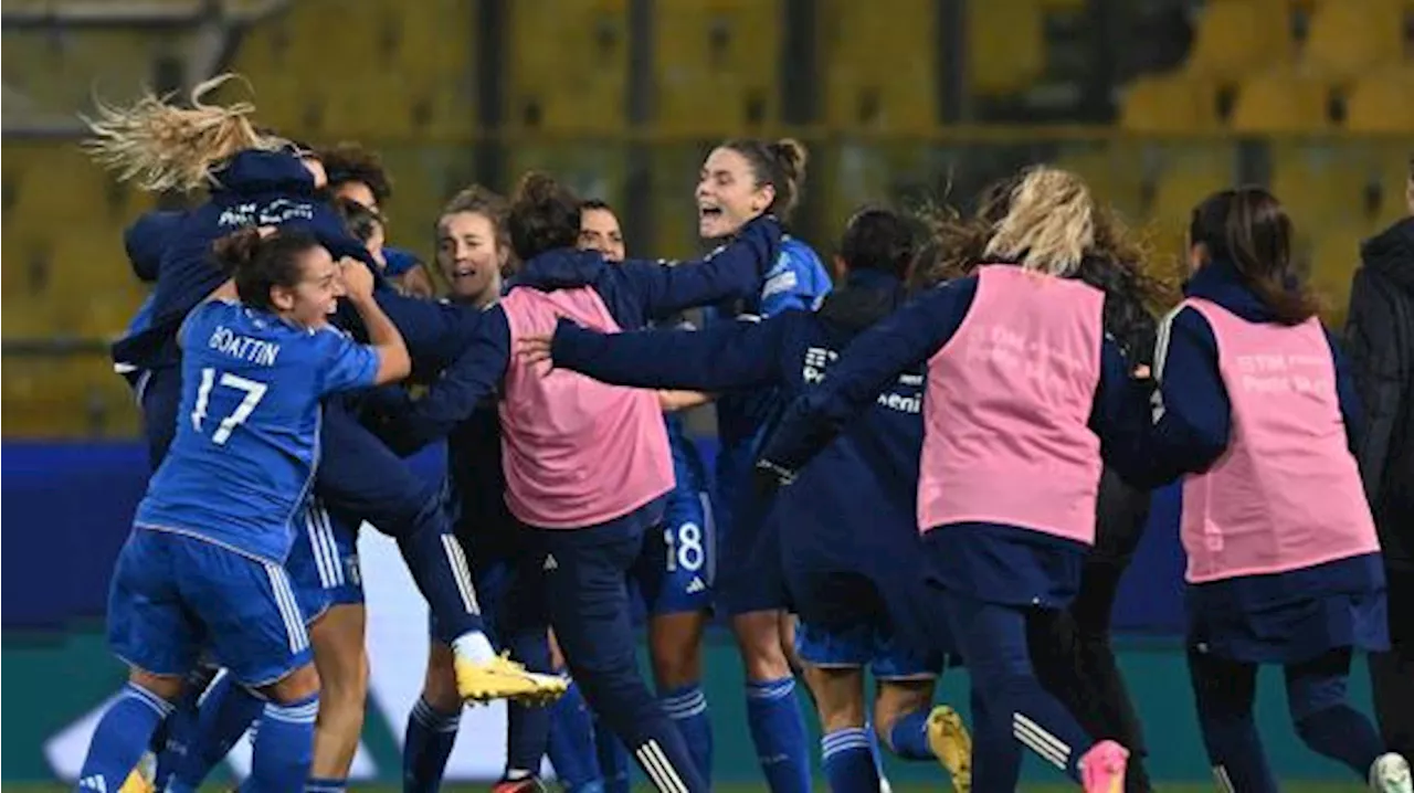 Bonfantini fa felice l'Italia: all'intervallo l'Italia conduce 1-0 sulla Germania