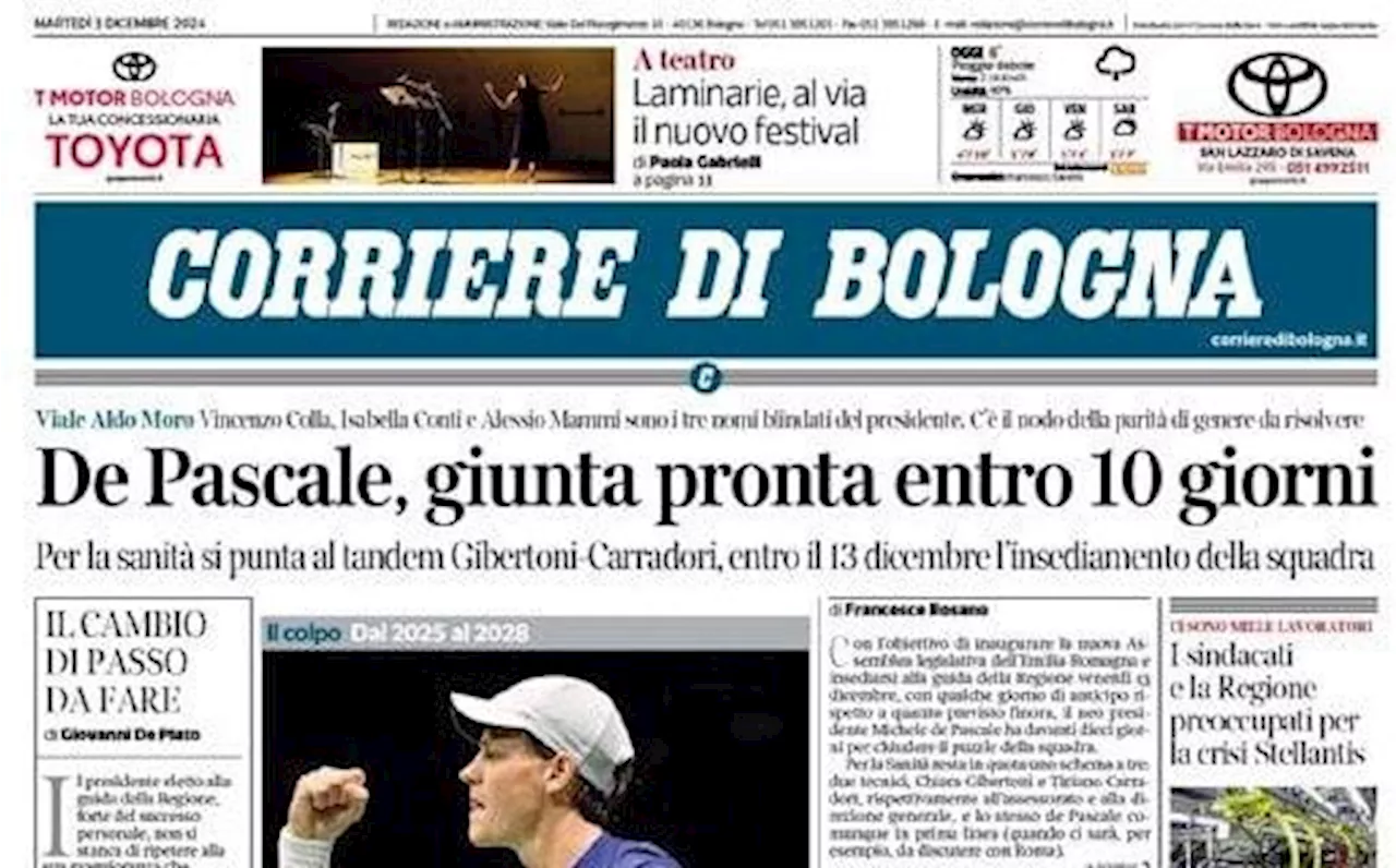 Il Corriere di Bologna sui rossoblu: 'Inizia la Coppa Italia, oggi test con il Monza'