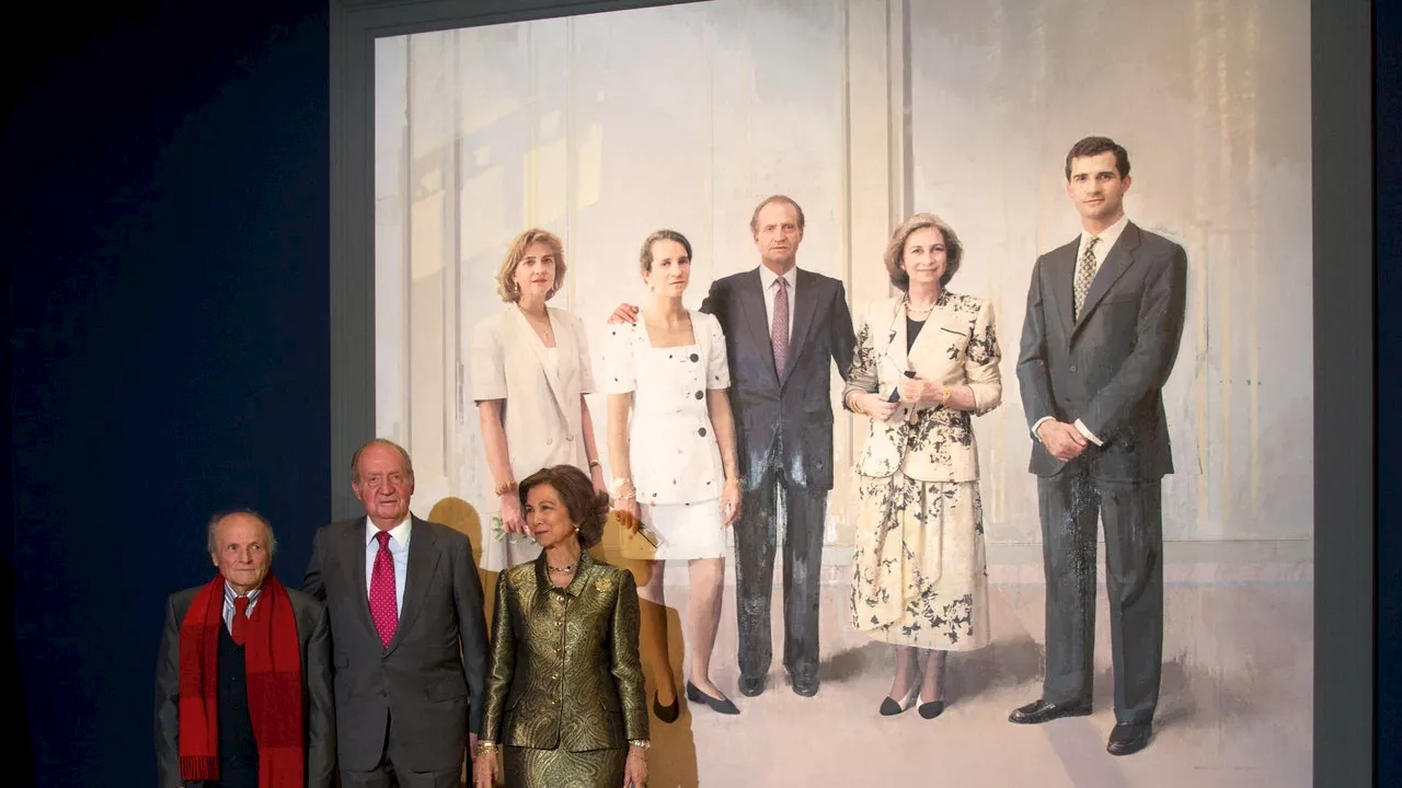 Los Reyes Juan Carlos y Sofía Presentan el Óleo 'La Familia de Juan Carlos I'