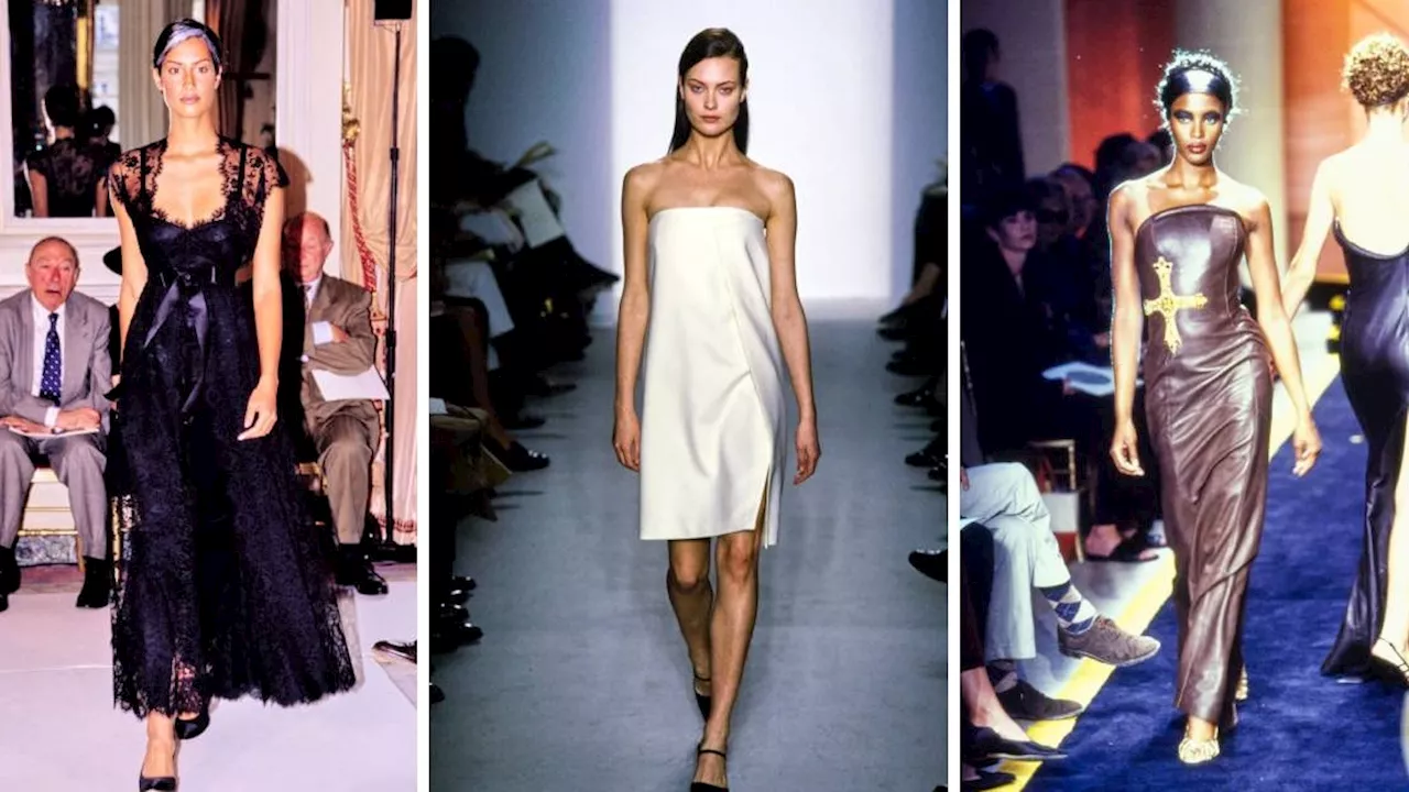 Looks de Pasarelas de los 90 Para Inspirar a las Fiestas de Navidad 2024